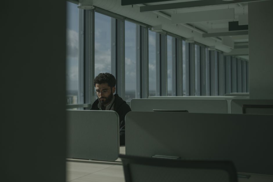 UK job centre office interior