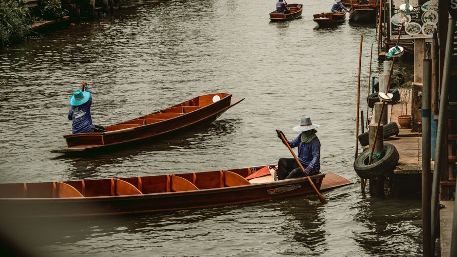 Thailand cultural festival traditional boats Bangkok