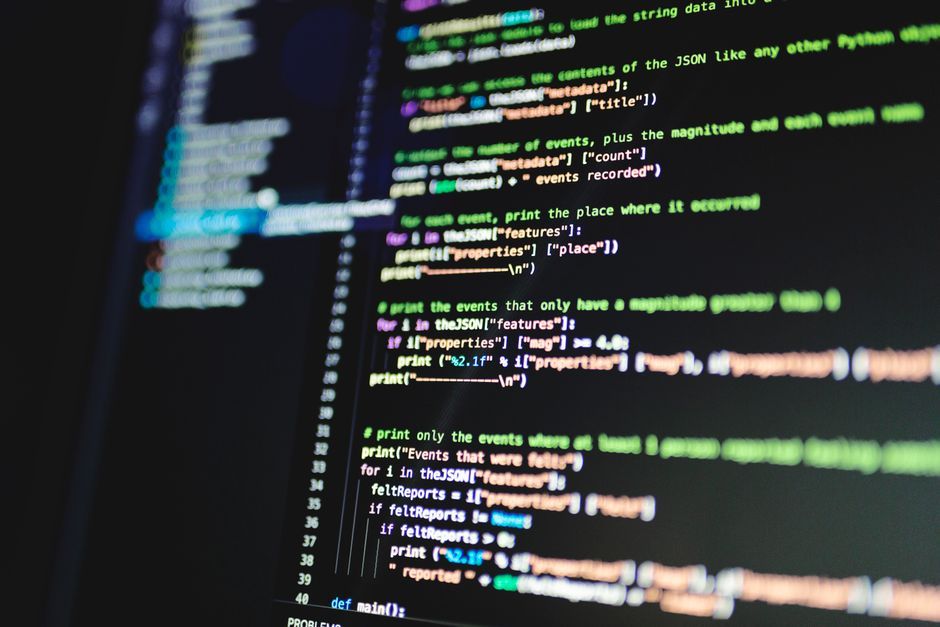 developer computer screen programming code workspace no logo