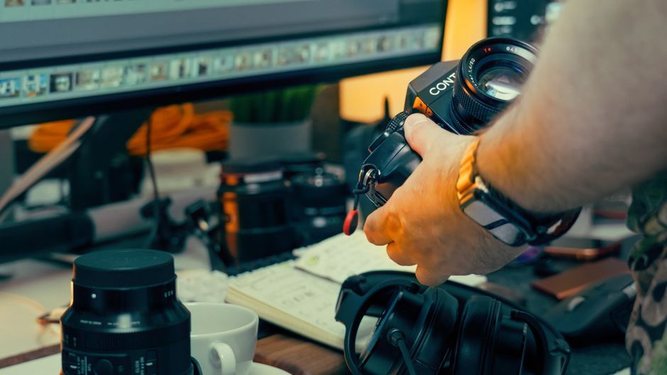 digital content creator workspace computer screen