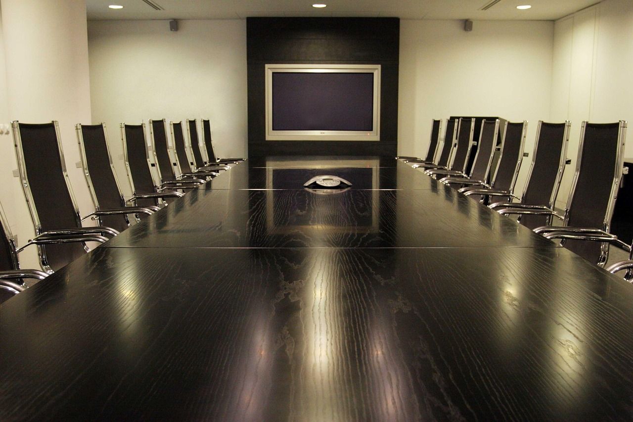 business conference speaker presentation screen daytime