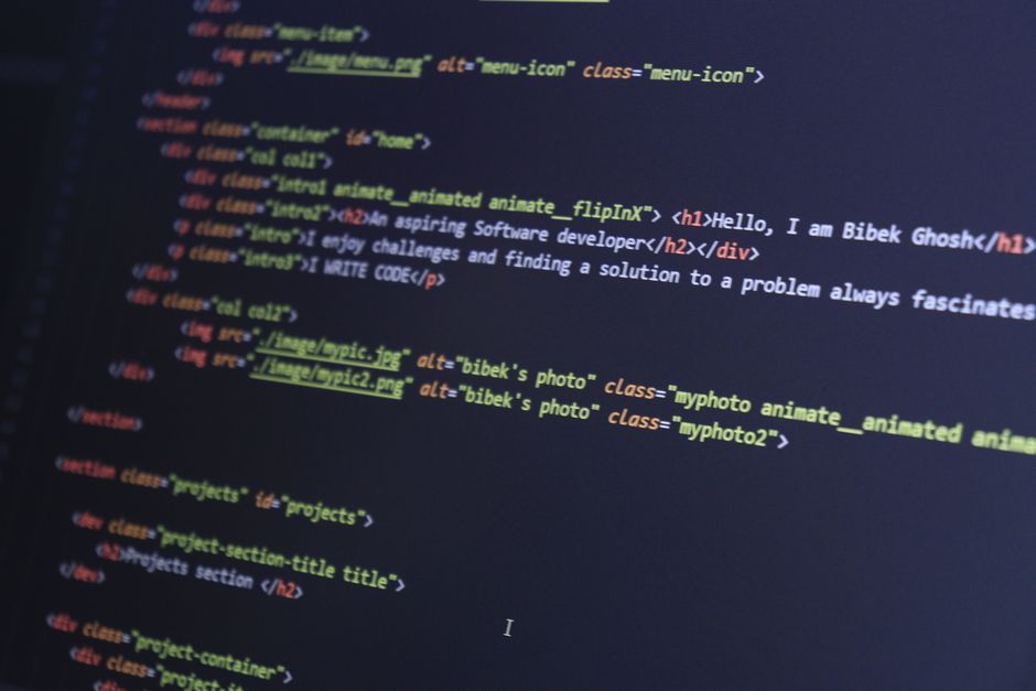 software code development screen computer programming