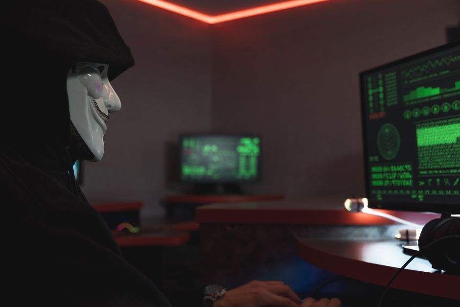 hacker code screen digital threat