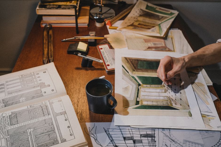 comic book artist drawing desk studio