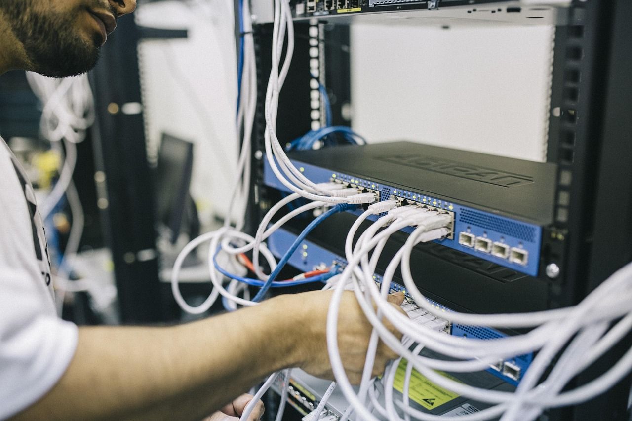 server room data center equipment racks no logo