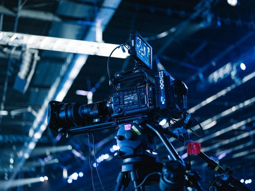 film studio production equipment set no logo