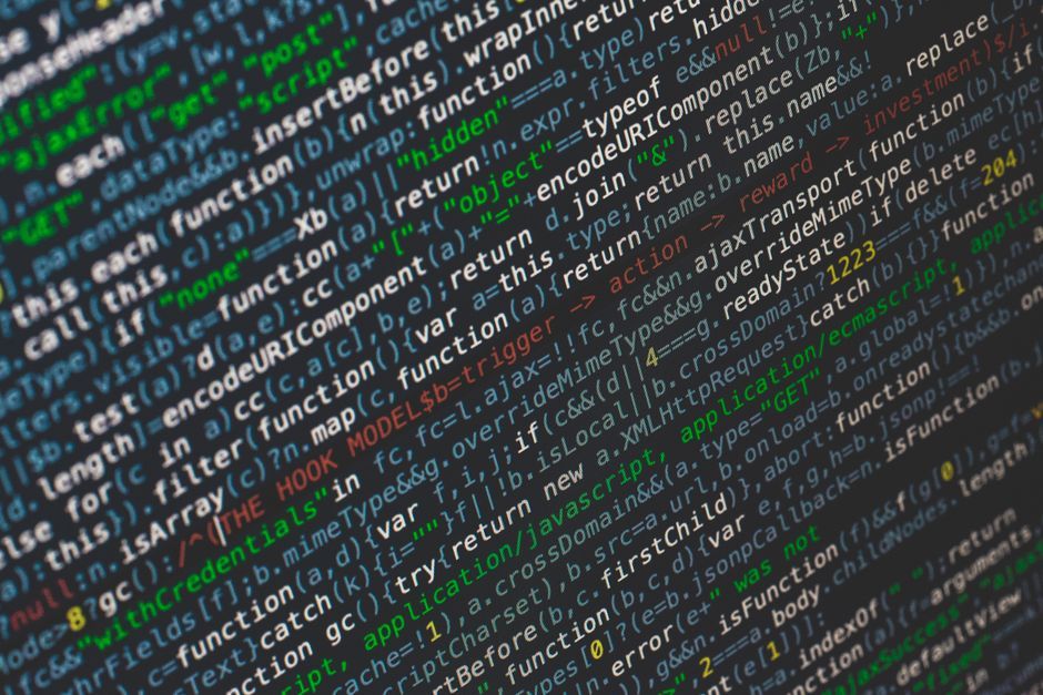 software programming code display