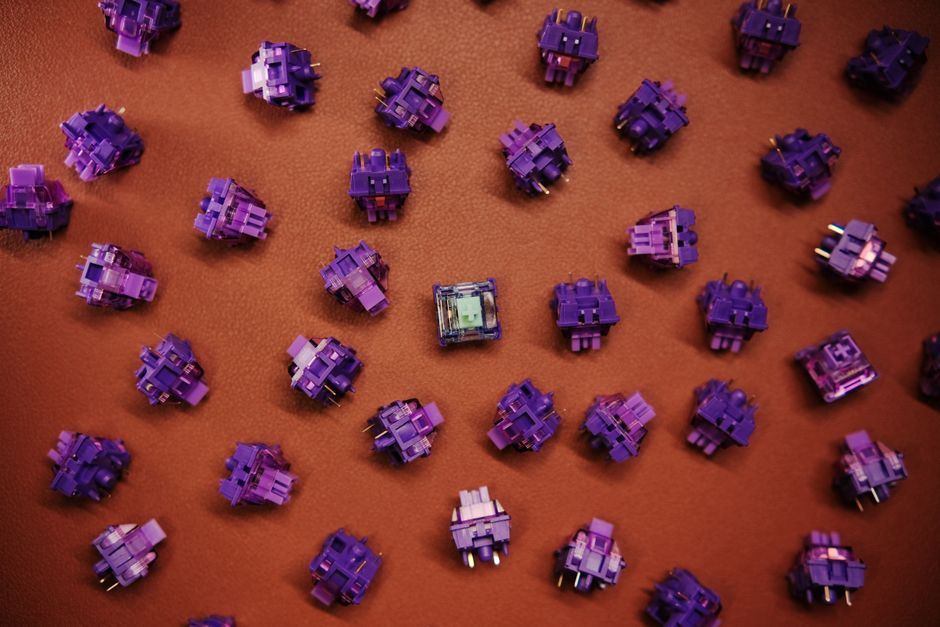 gaming keyboard close up switches