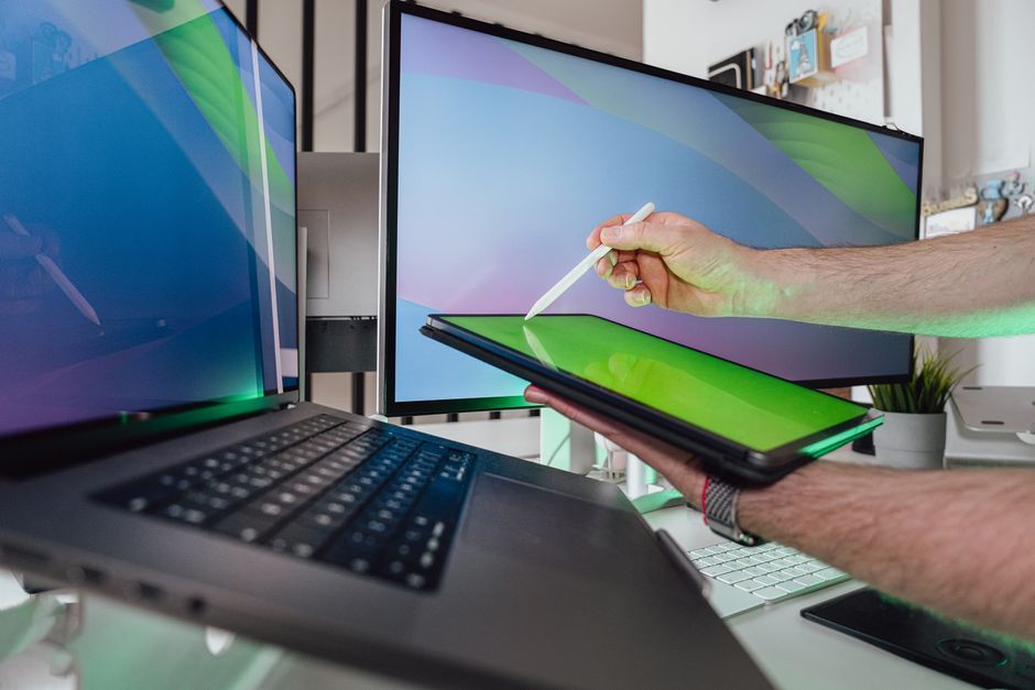 modern technology user workspace office