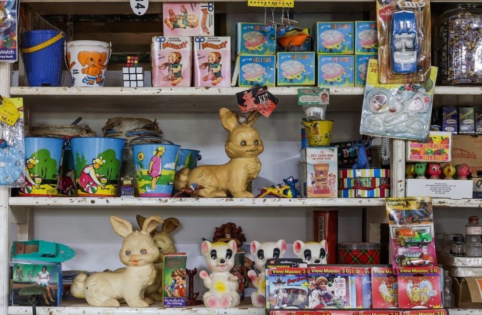 fast food toy collection display