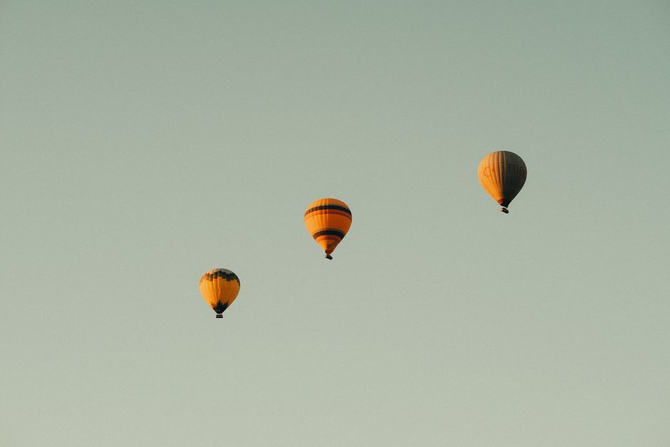 hot air balloon flight sky travel Thailand