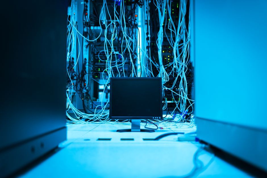 modern minimalist contemporary architecture server room no logo