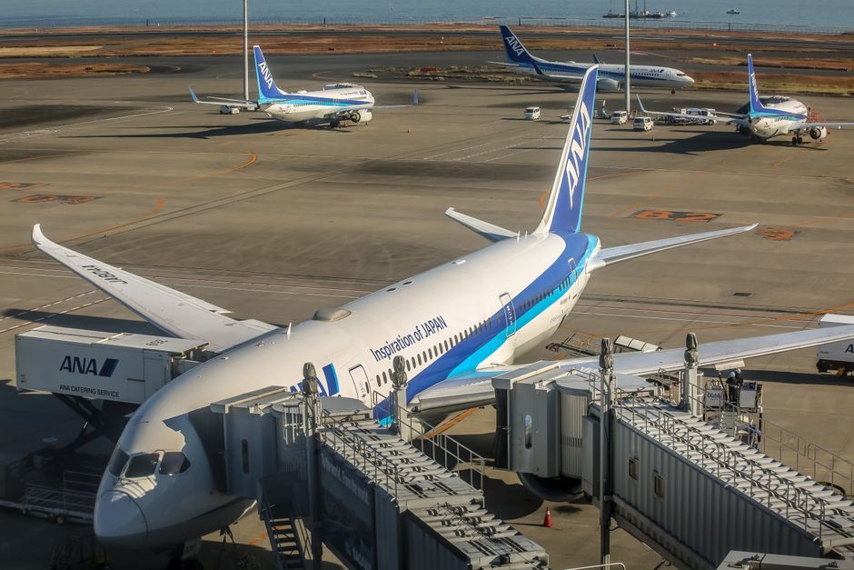 commercial aviation airplane exterior airport tarmac