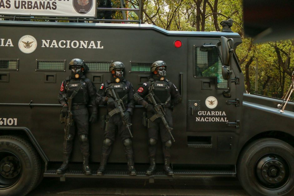 United States police tactical officers gear