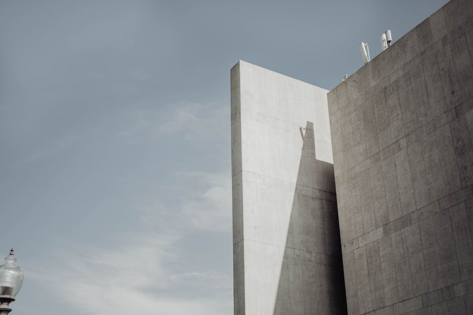 modern concrete architecture building exterior Texas