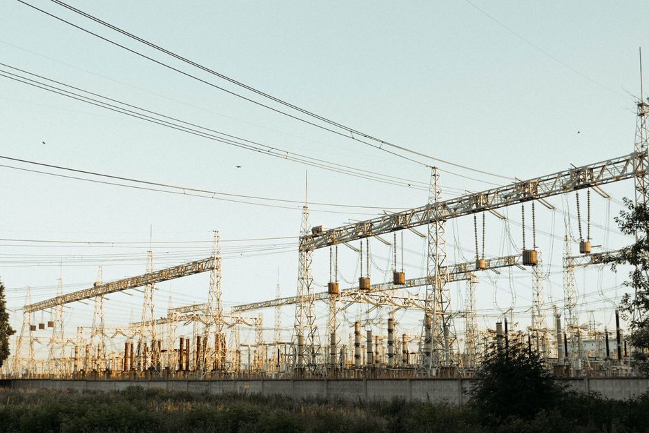 electric power grid infrastructure station