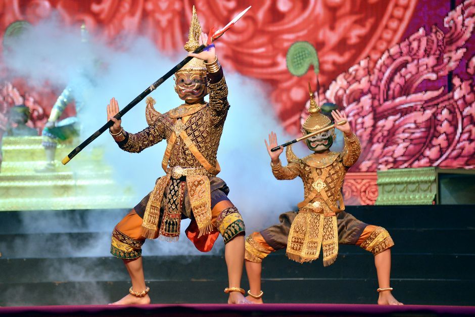 Thai cultural performance traditional dance stage Bangkok