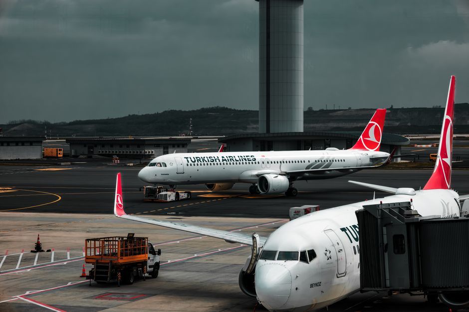 commercial airline airplane terminal gate
