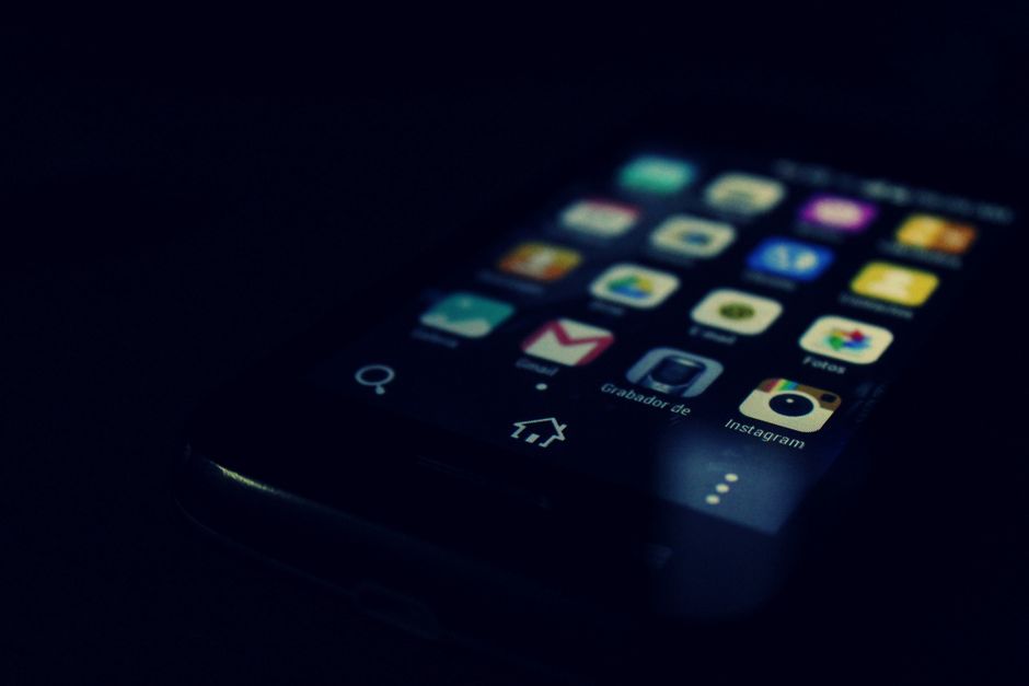 smartphone typography design interface mobile app