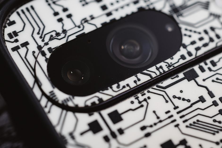 modern smartphone circuit board microchip technology