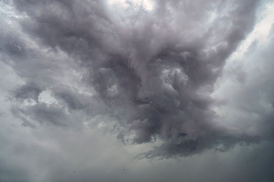 hurricane storm swirling clouds radar