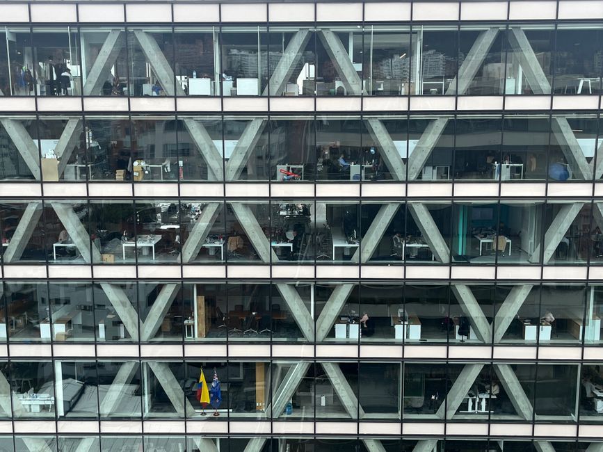 UK corporate office building exterior workspace