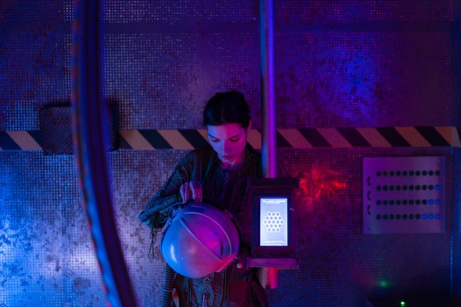 science fiction spaceship interior set