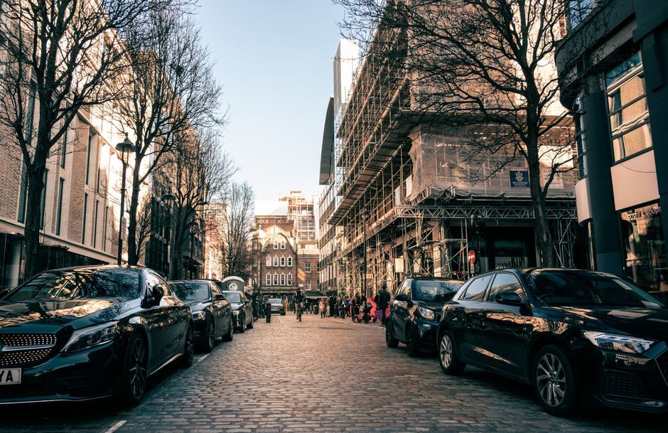 London street urban scene UK