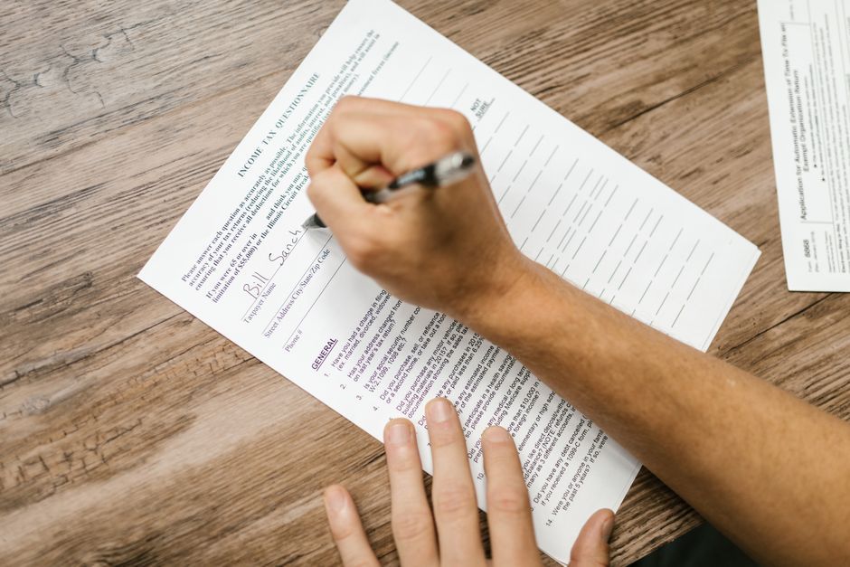 official statement paperwork