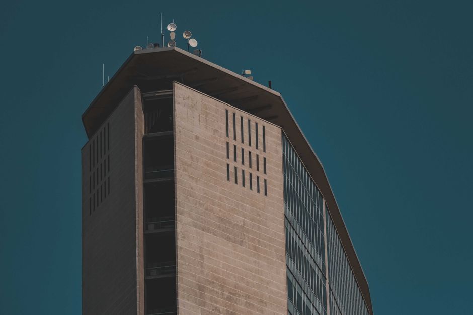 India telecommunication office building exterior daylight