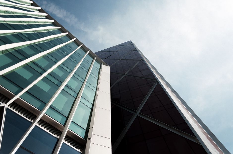 UK corporate office building exterior West Midlands