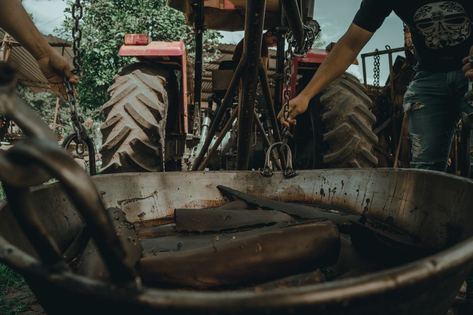 tractor repair workshop agricultural equipment