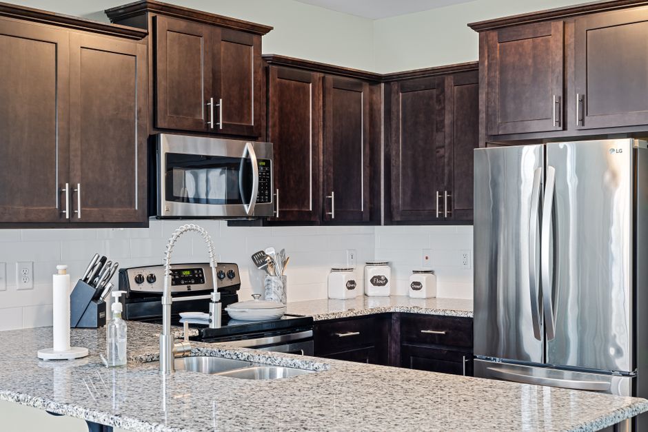 modern kitchen appliance countertop