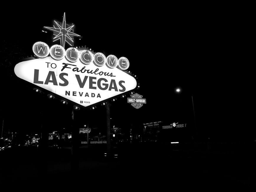 Las Vegas neon sign night cityscape