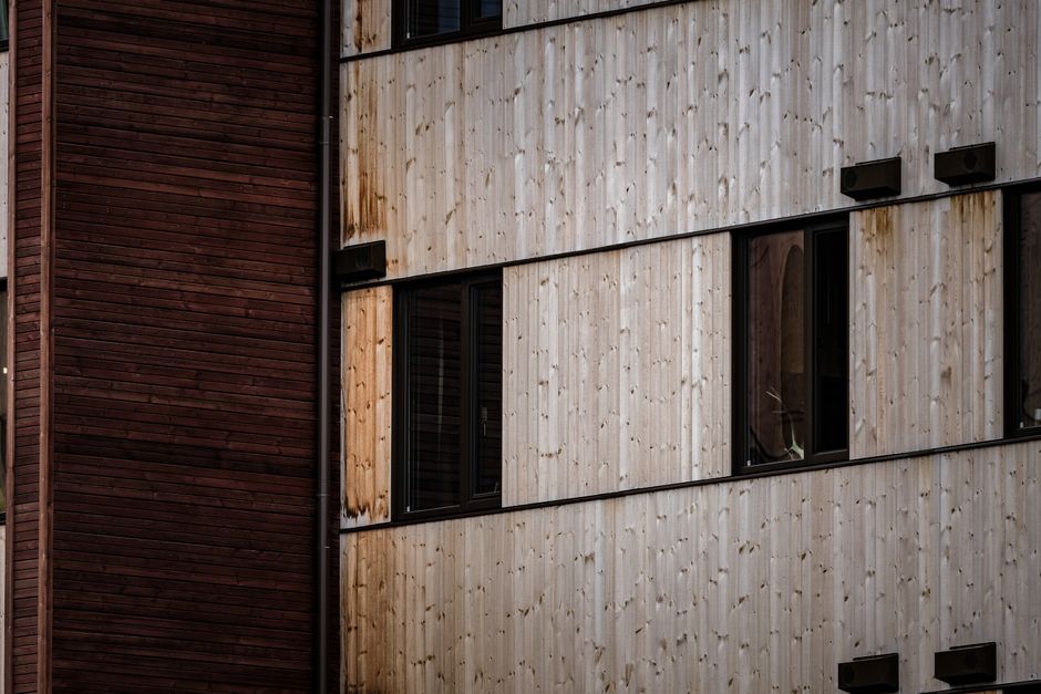 modern wooden architecture building exterior design