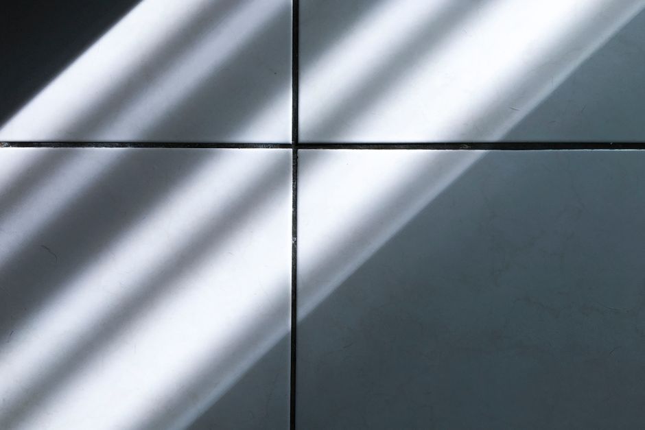 modern minimalist contemporary architecture interior ceramic tiles wood beams Spain