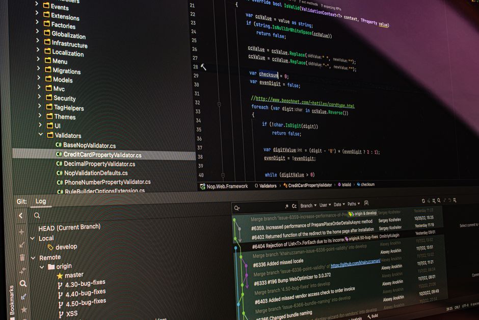 software code repository analytics dashboard