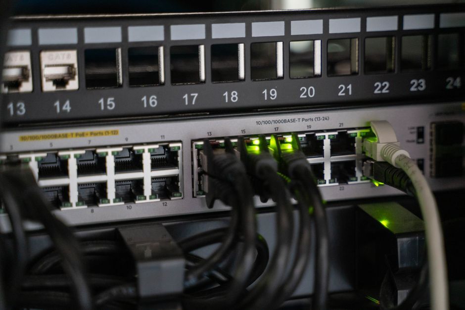 wifi router network device office desk