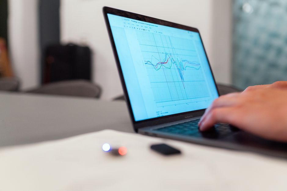 data science analytics charts laptop