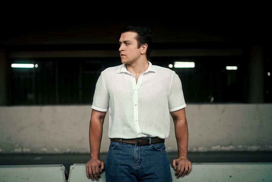 actor portrait casual clothes no logo