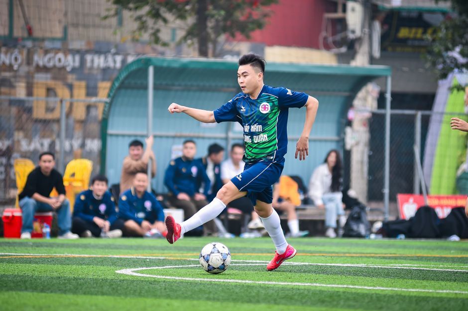 professional football player stadium match action