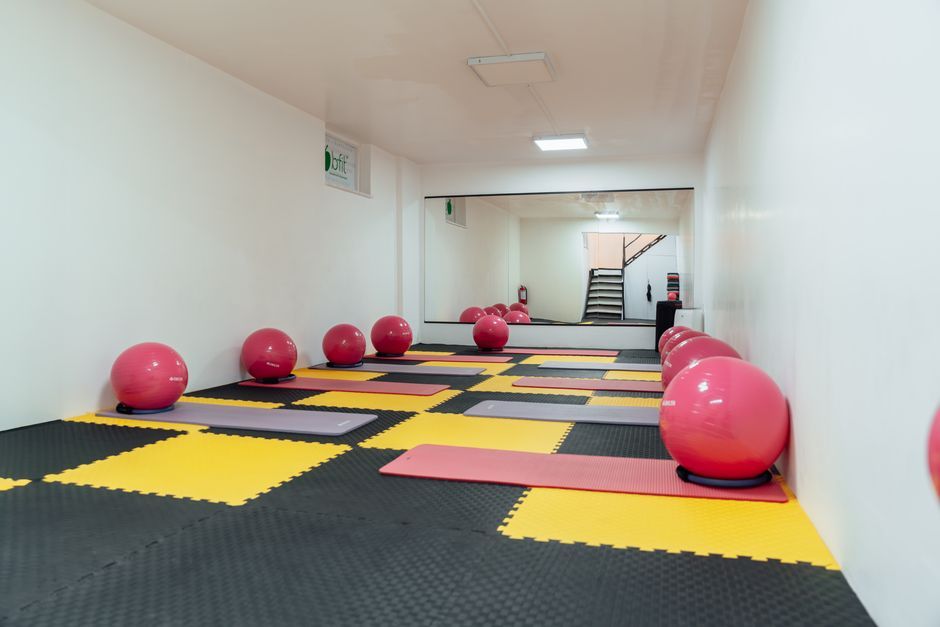 commercial gym training facility interior