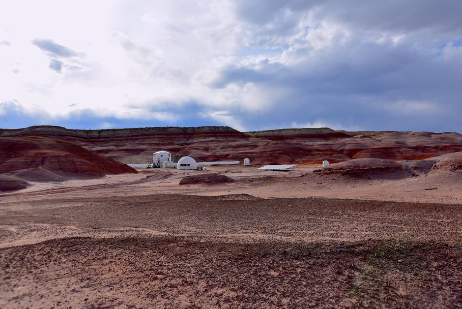 Mars atmosphere cloud simulation space