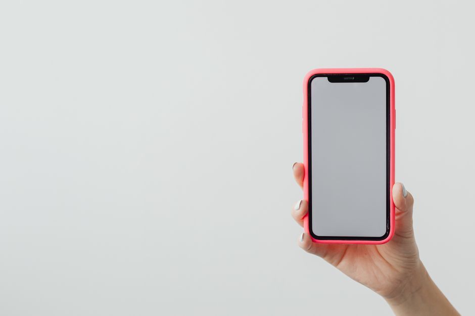compact touchscreen device mockup