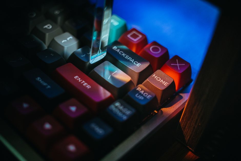 Keychron keyboard close up