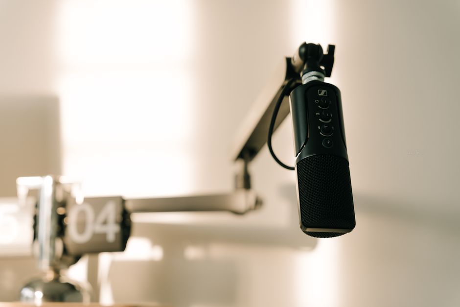 podcast studio microphone audio equipment
