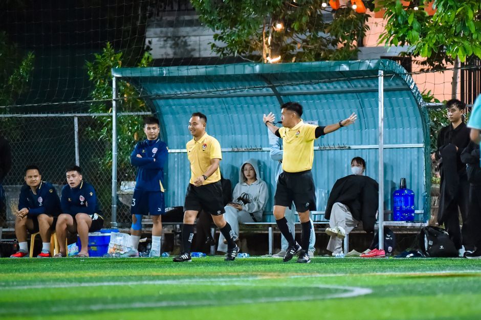 soccer manager pitch touchline dugout