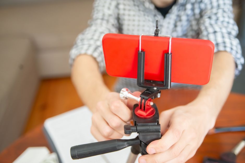 smartphone digital content creator video production studio