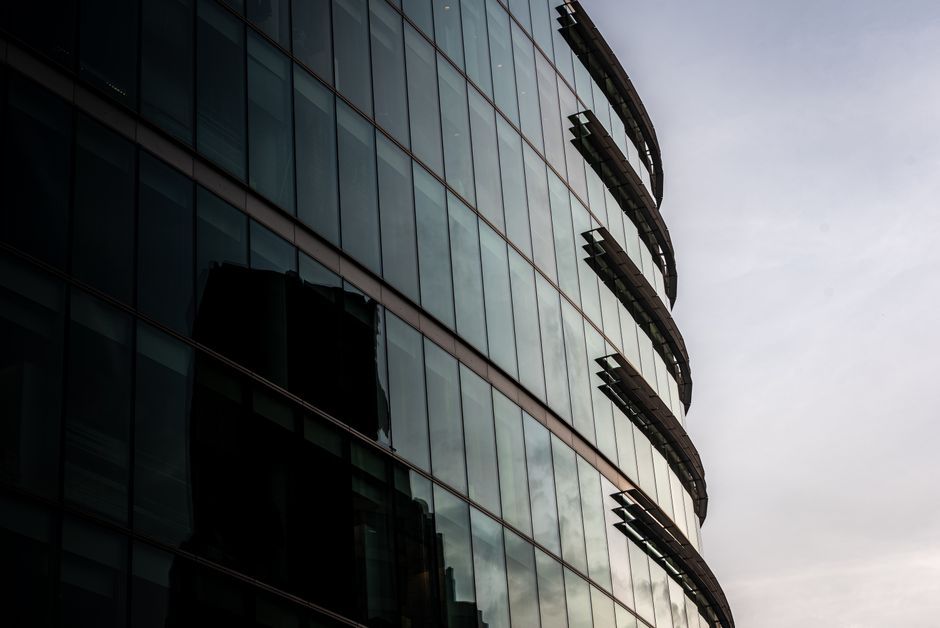 UK corporate office building exterior modern architecture