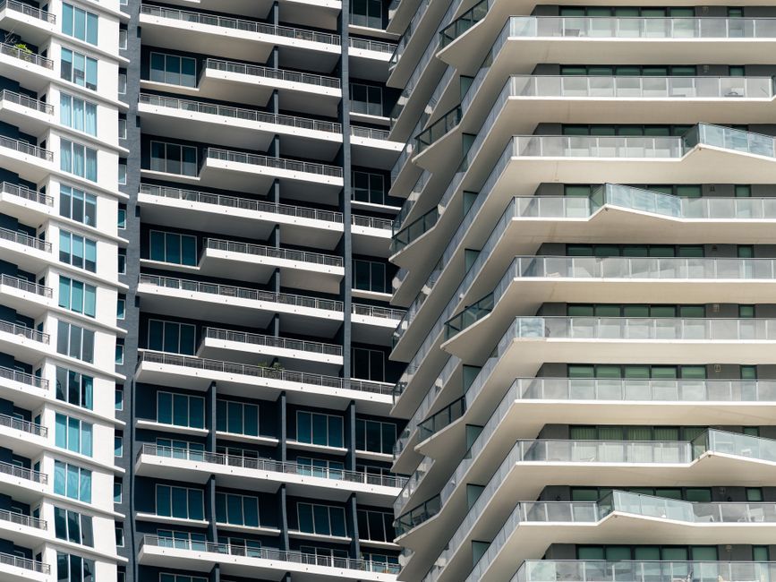 modern residential tower facade architecture Florida